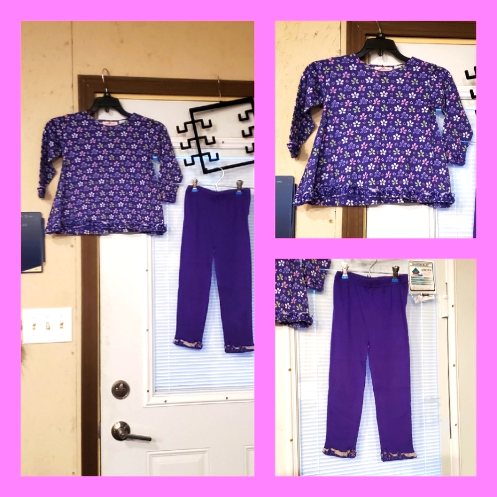 *Vntg* CHERRY STIX 4T 2pc top/pants set